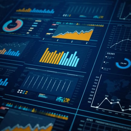 Digital data on a screen