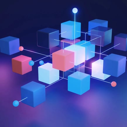 Blocks connected in a chain