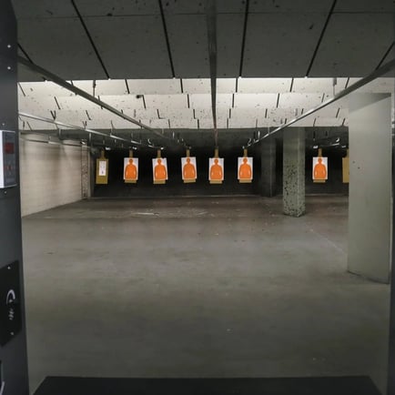 firing range with targets