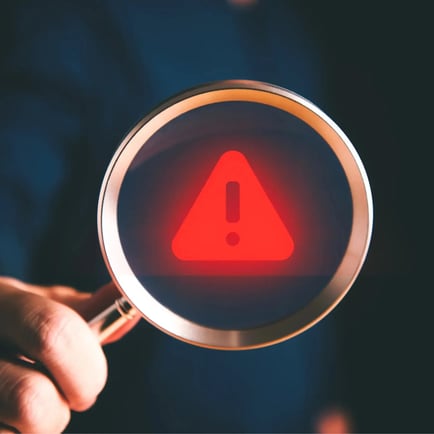 Warning sign for businesses selling in restricted verticals