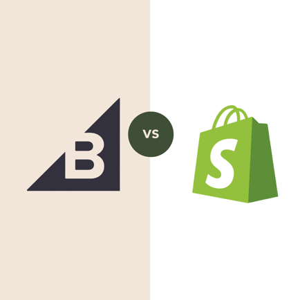 bigcommerce versus shopify logos for a comparison