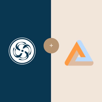 Smart Solutions and eCheckpoint logos on blue and tan background