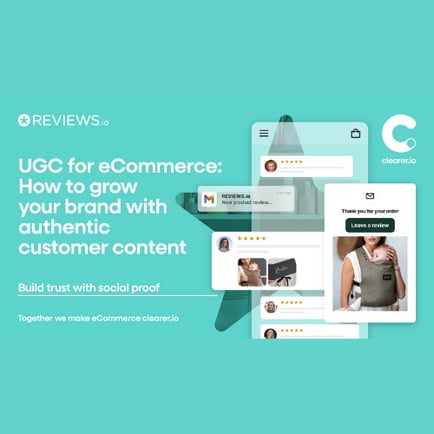 teal background featuring reviews logo and screens showing reviews with the title of blog
