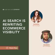 Webinar title in green box next to headshots of speakers