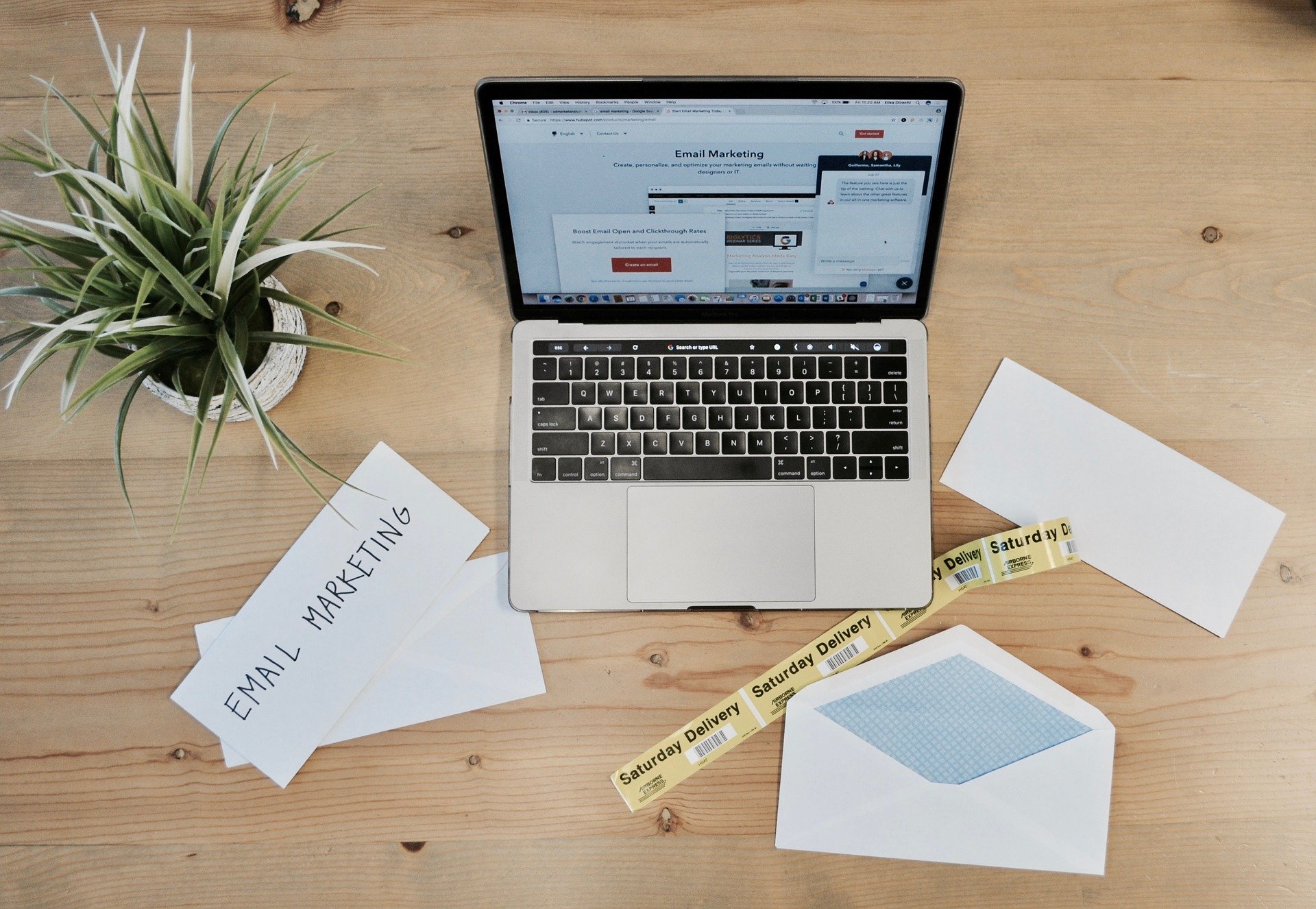 Laptop; Email; Marketing