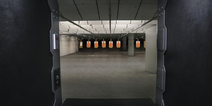 firing range with targets