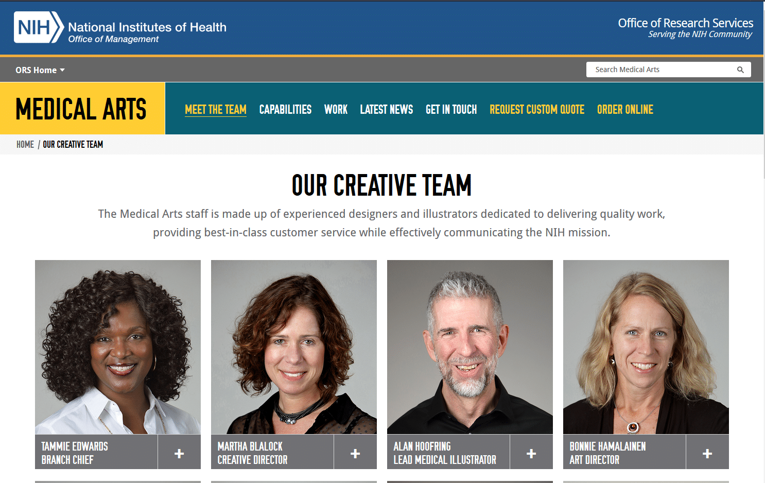 NIH Medical Arts Team