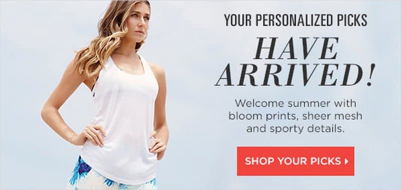 Magento eCommerce Website Personalization - Fabletics Example